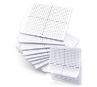 Anvin 300 Sheets Graph Paper Sticky Notes Pads 7.5x7.5 cm Math Graph Pads 20 x 20 Four Quadrant Self Adhesive Note Pads Mini Graph Paper for Teaching and Learning Math