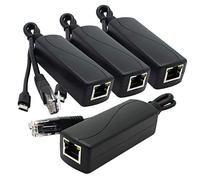 ANVISION 4-Pack Gigabit PoE Splitter, 5V 2.4A Micro USB, IEEE802.3Af Compliant, for Raspberry Pi 3B+, IP Camera and more