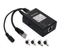 ANVISION Active Gigabit PoE Splitter with Multi-Size Tips, 10/100/1000Mbps IEEE 802.3af Compliant, DC 5V 9V 12V Power Output for IP Camera, AP, Voip Phone and more, AV-PS5912