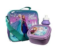 Anw Performance Kids Character Lunch Box Set - Insulated Lunch Bag with Matching Food Container & Bottle, BPA-Free, Leak-Resistant, Reusable School Lunch Set for Boys & Girls (Frozen)