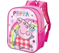 Anw Performance Kids Character Standard Backpack - Lightweight School Bag for Boys & Girls, Durable Polyester, Practical Compartments, Adjustable Shoulder Straps (Standard Peppa Pig)