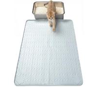 ANWA Cat Litter Box Mat, 86cm x 56cm Large Food-Grade Silicone Mat for Litter Box, Heavy-Duty, Easy to Clean