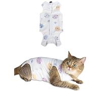 ANWA Cat Recovery Coverall Breathable Surgery Suit for Cats for Postoperative Care