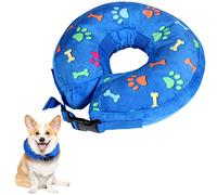 ANWA Inflatable Recovery Collar for Medium Dogs and Cats - Adjustable, After Surgery Pet Protection Cover Cone
