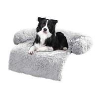 ANWA Soft Plush Dog Sofa Bed - Furniture Protector Cover Mat, Washable Couch Cushion 102x102x16cm