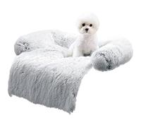 ANWA Soft Plush Dog Sofa Bed - Furniture Protector Cover Mat, Washable Couch Cushion 77x77x16cm