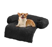 ANWA Soft Plush Dog Sofa Bed - Furniture Protector Cover Mat, Washable Couch Cushion 95x95x16cm