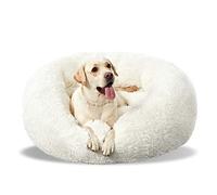 ANWA Washable Dog Bed - Medium Donut Dog Bed, Comfy Calming Cuddler