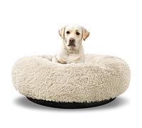 ANWA Washable Dog Bed - Round Donut Bed for Large Dogs, Comfy Calming Cuddler