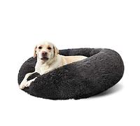 ANWA Washable Round Bed for Large Dogs, Donut Bed for Medium Dogs, Comfy Calming Cuddler 30''