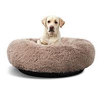 ANWA Washable Round Bed Large, Donut Bed for Large Dogs, Comfy Calming Cuddler