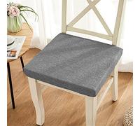 ANWEALTH Indoor Chair Cushions Memory Foam Seat Cushion for Armchair, Non-Slip Chair Pads Booster Cushion Comfort Seat Pad for Indoors Outdoors Car Office Sofa (40x40x3cm,dark grey)
