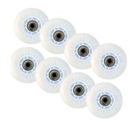 ANWEALTH Inline Skate Replacement Wheels Outdoor & Indoor 8-Pack LED Inline Skate Wheels 90A Freestyle Brake Wheels with Bearings Core Replacement Light Up Pulley,A,62mm