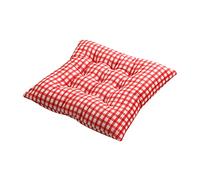 ANWEALTH Velvet Chair Cushions for Dining Chairs Set of 1 2 4 6, Garden Chair Pads 40cm, Seat Pads for Kitchen Chairs, Chair Seat Pads Cushions, Padded Chair Cushions with Ties (1 Pieces,Red)