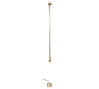 ANWEALTH Wall Mounted Concealed Basin Faucet, Brass, Brushed Gold, Contemporary Style, Waterfall Spout, Single Handle, 1 Hole, G1/2 Connection, 25cm Depth & Height, 2kg, 3 Pieces