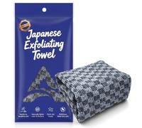 ANWEIXUE Japanese Exfoliating Shower Towel with Silver Ion Carbon Fiber