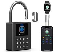 Anweller Combination Lock Bluetooth Lock with Combination Code and RFID, Intelligent Padlock, Weatherproof Padlock with Key, Combination Lock for Gates, Garden Fences