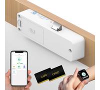 Anweller Smart Cabinet Locks, Magnetic Hidden Bluetooth RFID Keyless Cupboard Lock Drawer Lock, Child Safety Baby Proof Cupboard Locks for Children Liquor File Cabinet Cupboard Desk Dresser White