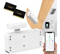 Anweller Smart Cupboard Locks for Children,Smart Cabinet Lock,Hidden RFID Keyless Bluetooth Drawer Locks,Baby Proofing Child Safety Cupboard Locks for Liquor Cabinet Drawer Cupboard Desk Dresser White