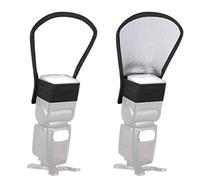 Anwenk Flash Diffuser Light Softbox Two-Sides Silver White Reflector for Canon Nikon Speedlite Vivita Sunpack Nissin Sigma Sony Pentax Olympus Yongnuo Flash (1 Piece)