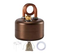anwhriet 1 Set Mini Alcohol Stove with Stand, Lightweight Stainless Steel Heater Alcohol Burner, Portable Brass Backpacking Stove for Boiling Water, Outdoor Adventures, Backpacking, Hiking Coffee