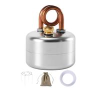 anwhriet 1 Set Mini Alcohol Stove with Stand, Lightweight Stainless Steel Heater Alcohol Burner, Portable Brass Backpacking Stove for Boiling Water, Outdoor Adventures, Backpacking, Hiking Silver