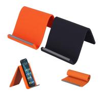 anwhriet 2026 New Portable Flexible Silicone Phone Stand, Foldable Silicone Aluminum Phone Holder, Ergonomic Holder for Tablet Laptop Desk 2pc