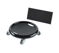 anwhriet Abdominal Roller with Knee Pad, Silent 360° Non-Slip Wheels, Dynamic Fat Burning Board Training Equipment for Gym and Home Black