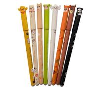 anwhriet Cute Erasable Gel Pens Set - 8/16 Pack Animal Cartoon Pens with 0.7mm Smooth Tip & Silicone Eraser, Fun School Supplies for Kids, Students & Office 8pcs