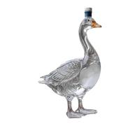 anwhriet Goose 30th Anniversary Vodka Bottle, USA 250th Anniversary Edition - 350ml Frosted Texture Glass Whisky Decanter, Novelty Spill-Free Pouring Wine Bottle for Home Bar Ornament(Transparent)
