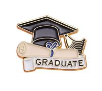 anwhriet Graduation Cap Brooch, Alloy Bachelor Hat Lapel Pin, Graduation Keepsake Badge, Academic Ceremony Suit Jacket Accessory Gift for Graduates, Class of 2026 1