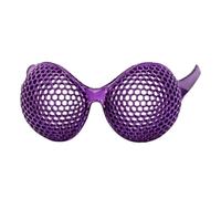 anwhriet Insect Compound Eye Glasses 3D Printed Futuristic Costume Eyewear Fun Novelty Vision Sunglasses for Halloween Party Cosplay Teens Adults Lightweight Durable Plastic Frame Purple Kid