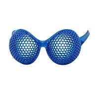 anwhriet Insect Compound Eye Glasses 3D Printed Futuristic Costume Eyewear Fun Novelty Vision Sunglasses for Halloween Party Cosplay Teens Adults Lightweight Durable Plastic Frame Blue Kid