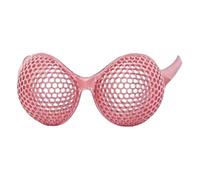 anwhriet Insect Compound Eye Glasses 3D Printed Futuristic Costume Eyewear Fun Novelty Vision Sunglasses for Halloween Party Cosplay Teens Adults Lightweight Durable Plastic Frame Pink Kid