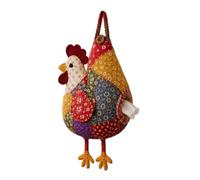 anwhriet Patchwork Tissue Box Cover Kit - DIY Quilted Animal Tissue Holder, Handmade Chicken & Duck Sewing Craft Set for Beginners, Home Decor A