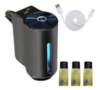 anwhriet Smart Car Air Freshener Diffuser, Essential Oil Diffuser with Adjustable Concentration, Light, Intelligent Rechargeable, Auto On/Off G