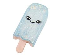 anwhriet Squeeze Sticks, 1/4Pcs Smiling Ice Cream Squeeze Ball, Ice Stick Stress Relief Gadget, Slow Rising Clear Glitter Ice-Stick Fidget Decompression for Office Workers Home Use Sky Blue