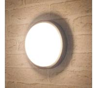 ANWIO 14W Outside Bulkhead Lights, Ip54 Led Round Bathroom Light,980LM,4000K Natural White Sauna Wall Light,Waterproof Outside Lights for Porch,Kitchen, Bedroom,Living Room (1 Pack)