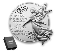 Anwlki Car Guardian Angel Visor Clip Guardian Angel Medal Accessories Bless Driving Safety Religious Gift for Parent, Family, Friend, Driver (1)