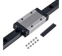 ANWOKIT MGN12H Mini 300mm Linear Rail Guide Linear Sliding Guideway with 1pcs MGN12H Carriage Block for 3D Printer and CNC Machine