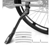 ANWONE Bicycle Stand 24-29 Inch, Height Adjustable Bicycle Stand, Mountain Bike Kickstand Suitable for Electric Bikes, City Bikes, MTB, Maximum Load 36 kg, Black