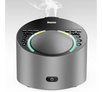 ANWOON Sound Machine with Aroma Diffuser, Premium Metal Shell White Noise Machine, Soothing Night Light, 50+ Natural Sounds for Sleep, Focus, Relaxation, Perfect System for Adults Kids Baby