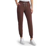 Anwrtuk Scrub Bottoms for Women, Hospital Uniform Trousers Womens Jogger Scrub Pants with 6 Pockets with Waistband (UK, Alpha, M, Regular, Regular, Brown)