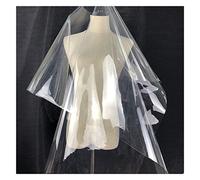 ANWUYANG 1pcs 0.1mm Ultra-transparent TPU Fabric, Thin Waterproof Plastic Cloth, By Meter DIY Sewing Super-perspective Clothing Windbreaker (Color : 0.1MM Thickness, Size : 137CM x 50CM)