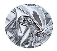 ANWUYANG Double-sided Silver Mirror TPU Reflective Film Fabric, 0.2mm Waterproof Creative Outfit Soft Mirror Designer Clothing Cloth (Color : 137x50cm)