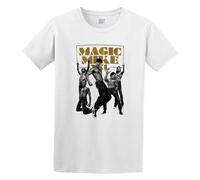 ANXIAOER Film Magic Mike Poster T Shirt Men Tops Tee White XXL