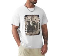 ANXIAOER Laurel & Hardy Retro Film Strip Way Out West T Shirt Men Tops Tee White XL