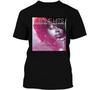 ANXIAOER Stone Hits The Very Best of Angie Stone 68 T Shirt Black L