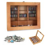 Anxiet-y Bookshelf, Mini Bookshelf Anxieties Bookshelf Shake Away Your Anxiet-y Wooden Bookshelf Decor Book Display Cabinet with 200Pcs Books for Book Lovers & Anxious