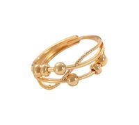 Anxieties Relief Spinner Rings for Women Rotating Bead Copper, Adjustable Open Fashion Jewelry for Daily Wear Women ' s